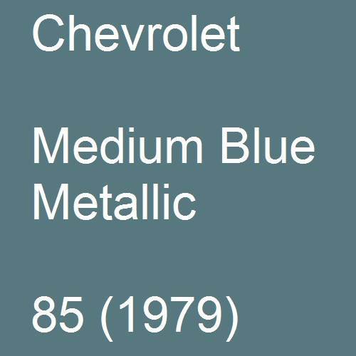 Chevrolet, Medium Blue Metallic, 85 (1979).